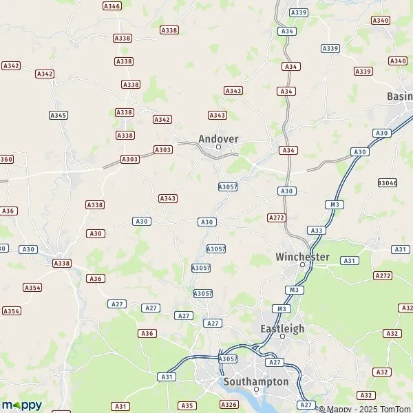 Map Romsey map of Romsey (SO51 8) and practical information